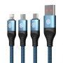 Nillkin Swift Pro 3-in-1 high quality cable (MicroUSB + Type-C + Lightning port) order from official NILLKIN store